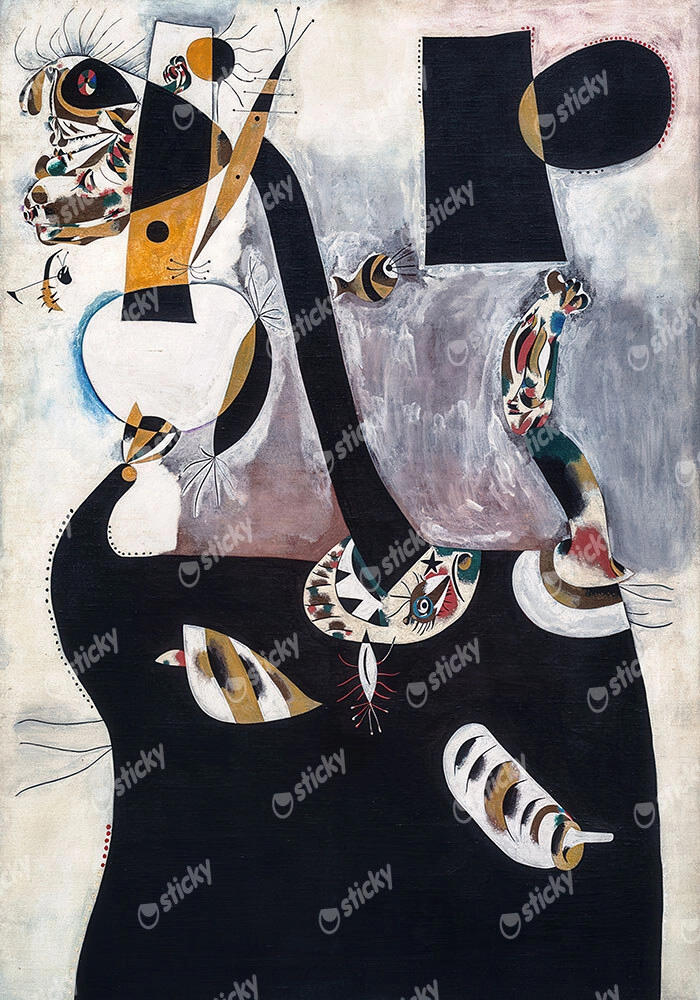 Πινακας σε καμβά JOAN MIRO - SEATED WOMAN II