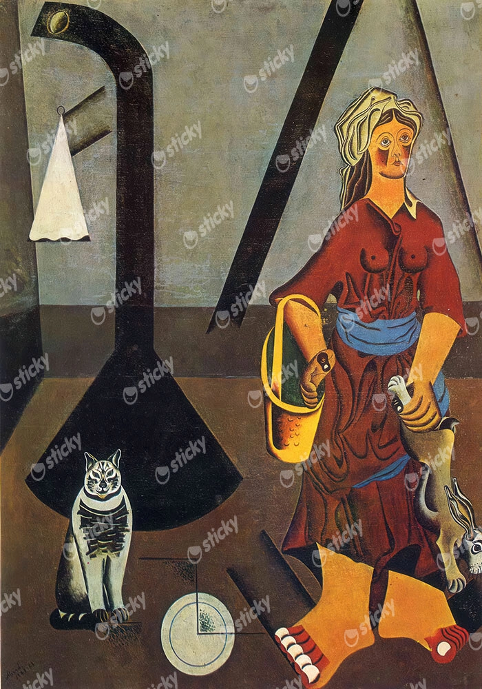 Πινακας σε καμβά JOAN MIRO - THE FARMER'S WIFE