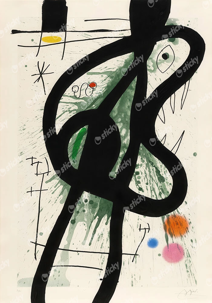 Πινακας σε καμβά JOAN MIRO - THE GREAT CARNIVORE