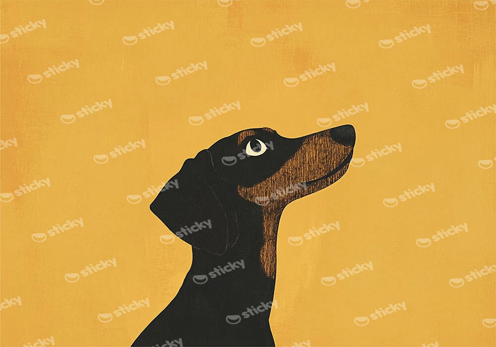 Πινακας σε καμβά DACHSHUND