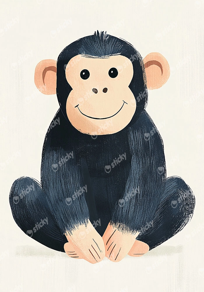Πινακας σε καμβά CHIMPANZEE