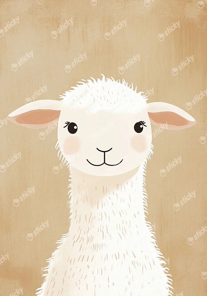 Πινακας σε καμβά HAPPY LAMB