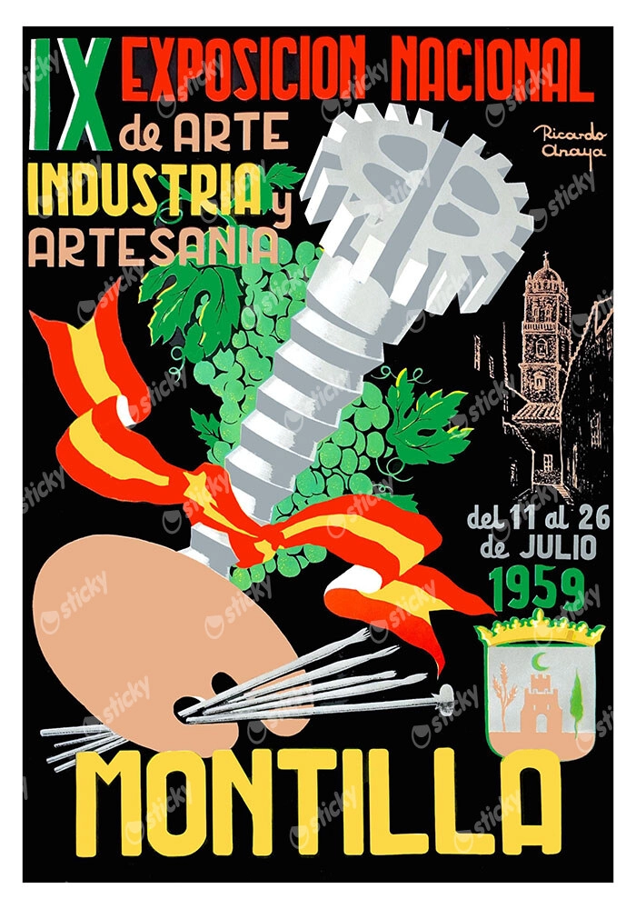 Πόστερ 9TH NATIONAL EXHIBITION OF ARTS, INDUSTRY, AND CRAFTS