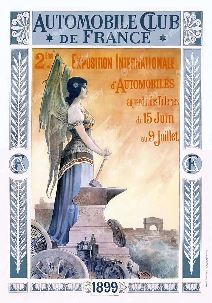 Πόστερ 1899 2ND INTERNATIONAL AUTOMOBILE EXPOSITION