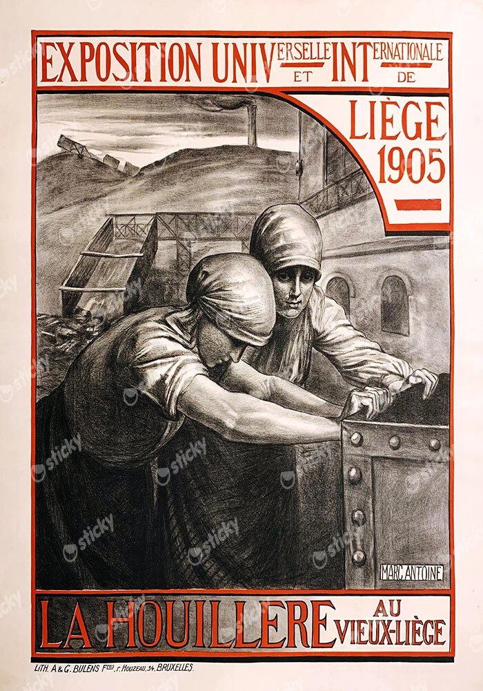 Πόστερ 1905 LIÈGE INTERNATIONAL EXPOSITION IN BELGIUM