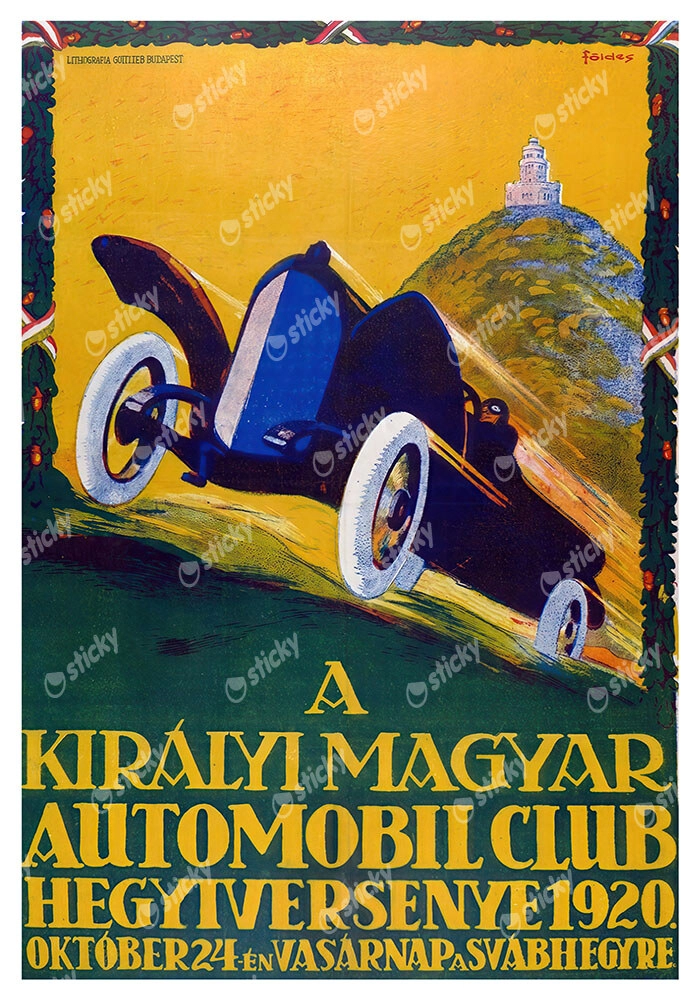 Πόστερ 1920 HILLCLIMB RACE