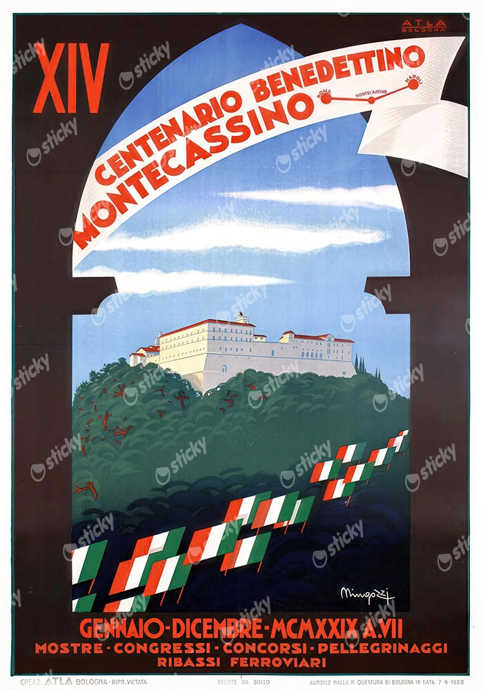 Πόστερ 1929 ITALIAN TRAVEL POSTER
