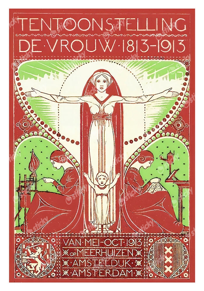 Πόστερ DE VROUW 1813-1913