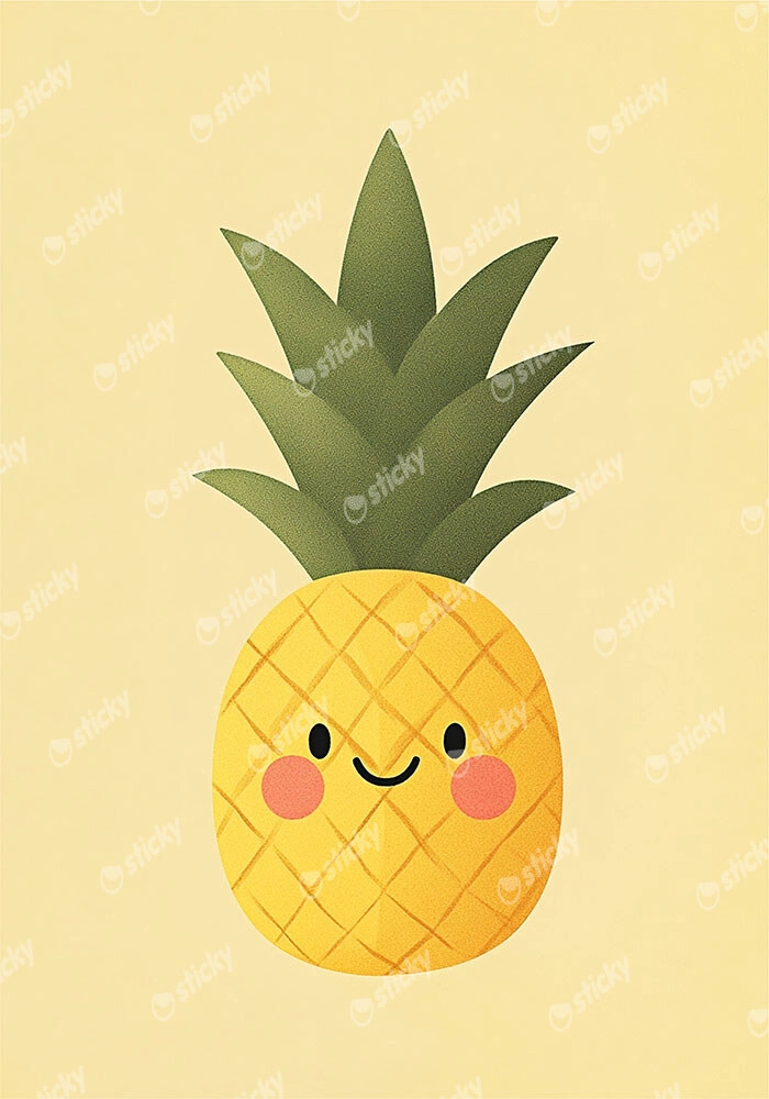 Πινακας σε καμβά HAPPY PINEAPPLE