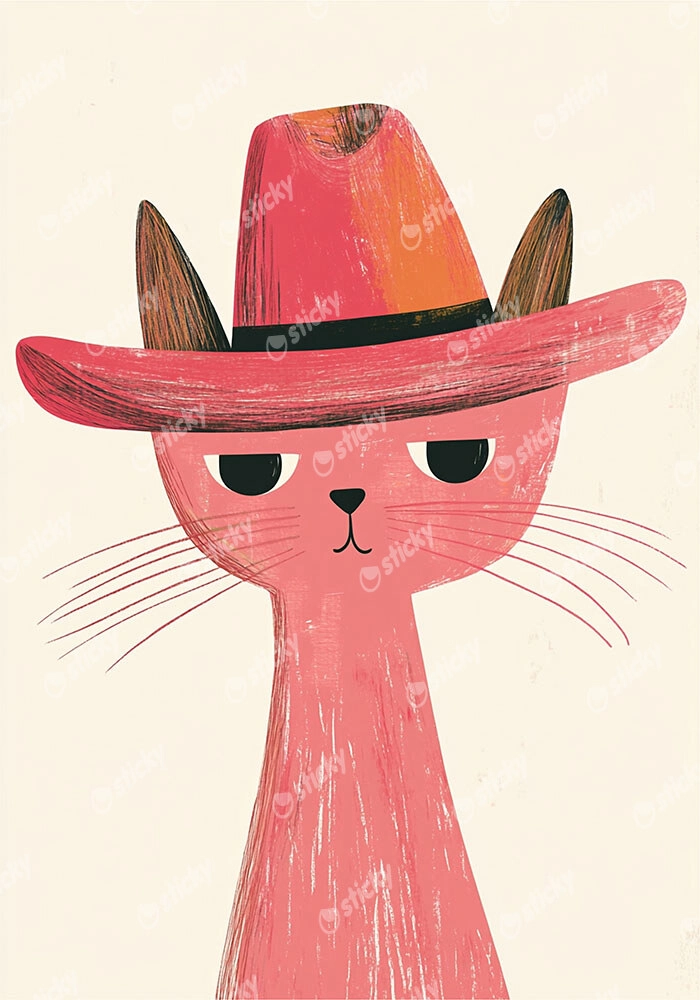 Πινακας σε καμβά RED CAT