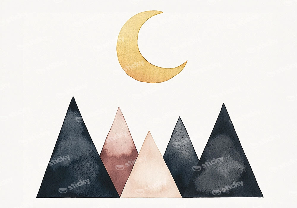 Πινακας σε καμβά CUTE MOUNTAINS
