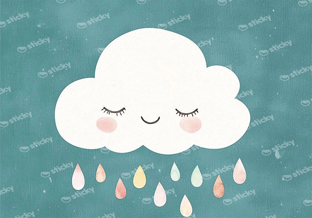 Πινακας σε καμβά RAIN CLOUD