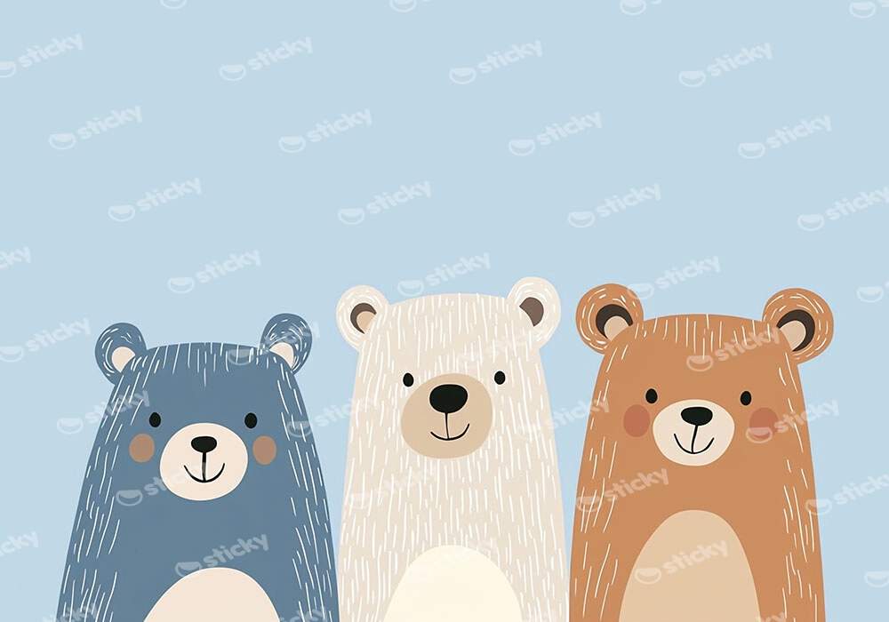 Πινακας σε καμβά THREE BEARS