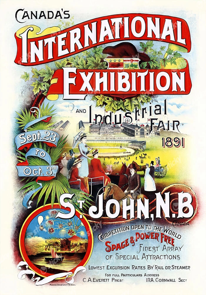 Πόστερ 1891 INTERNATIONAL EXHIBITION