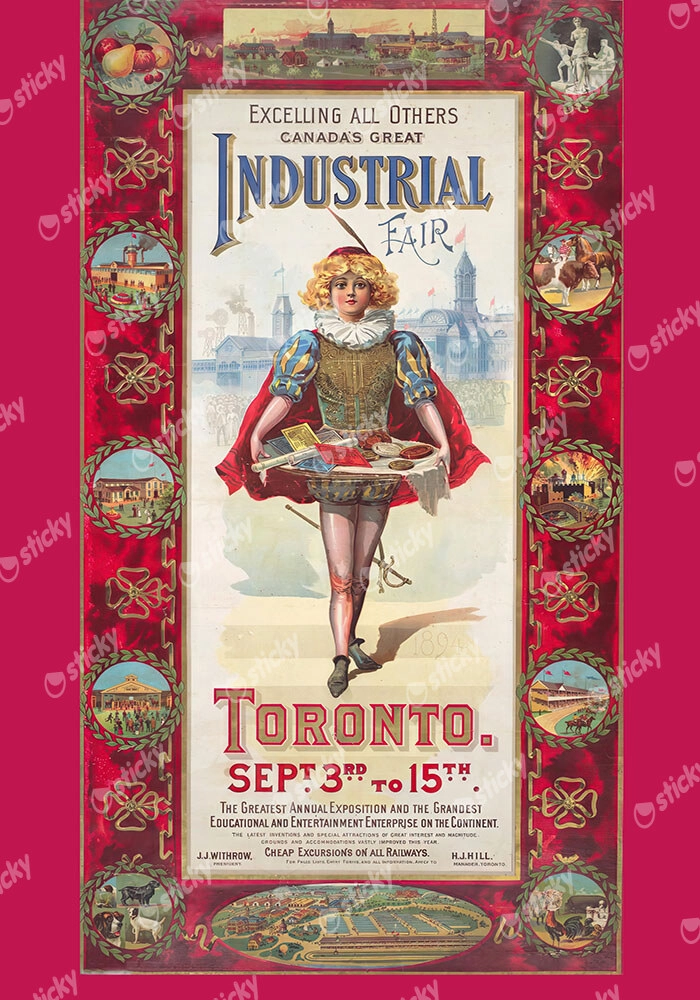Πόστερ 1894 TORONTO INDUSTRIAL EXHIBITION