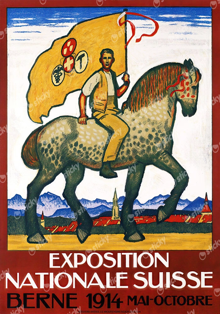 Πόστερ 1914 SWISS NATIONAL EXHIBITION