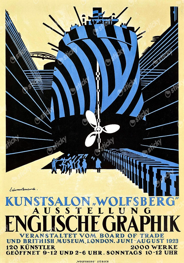 Πόστερ 1923 ENGLISH GRAPHIC ART EXHIBITION