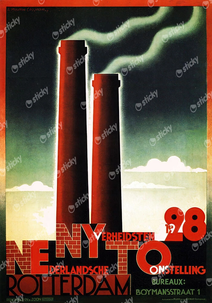 Πόστερ 1928 DUTCH INDUSTRIAL EXHIBITION