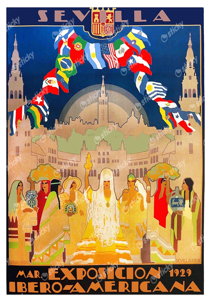 Πόστερ 1929 IBERO-AMERICAN EXPOSITION