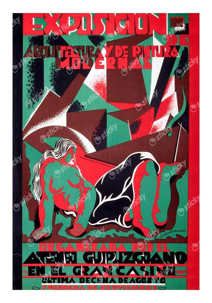 Πόστερ 1930 ARCHITECTURE AND PAINTING EXHIBITION