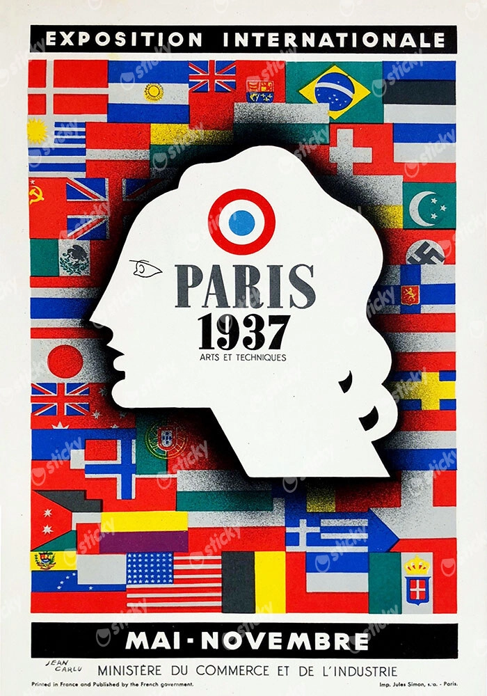 Πόστερ 1937 PARIS INTERNATIONAL EXHIBITION