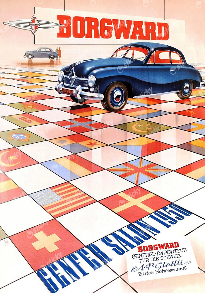 Πόστερ 1950 BORGWARD HANSA 1500