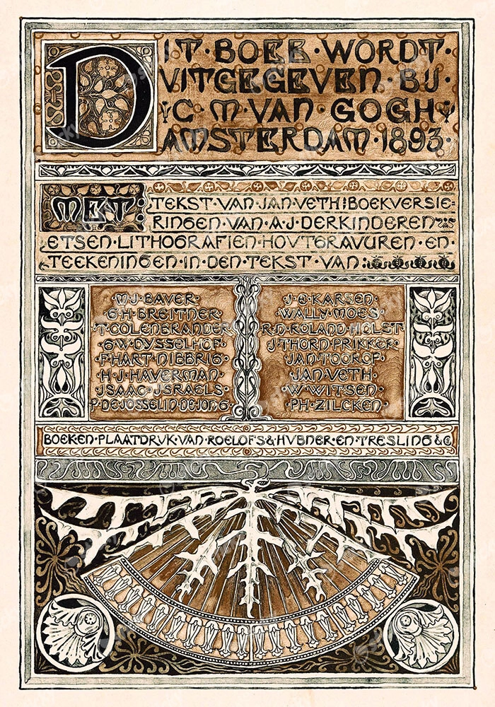 Πόστερ 1893 COLOPHON OF COMMEMORATIVE BOOK