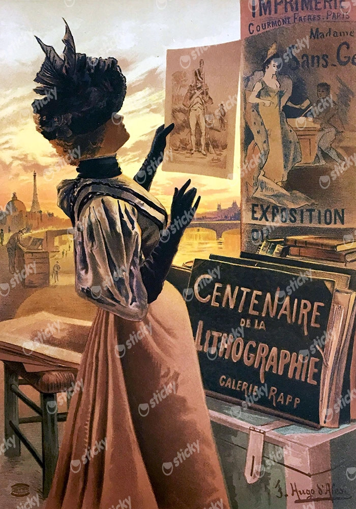 Πόστερ 1895 CENTENARY EXHIBITION OF LITHOGRAPHY