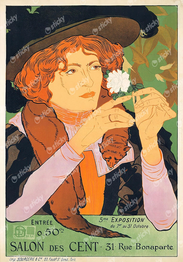 Πόστερ 1896 5TH EXHIBITION OF THE SALON DES CENT