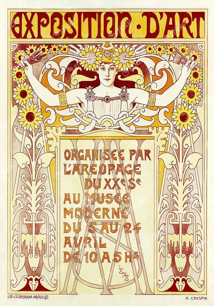 Πόστερ 1898 EXPOSITION D'ART