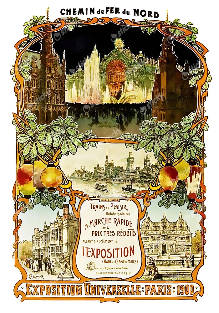 Πόστερ 1900 PARIS EXPOSITION UNIVERSELLE