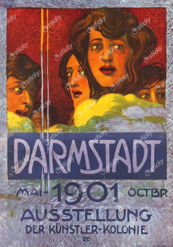 Πόστερ 1901 DARMSTADT ARTISTS' COLONY EXHIBITION