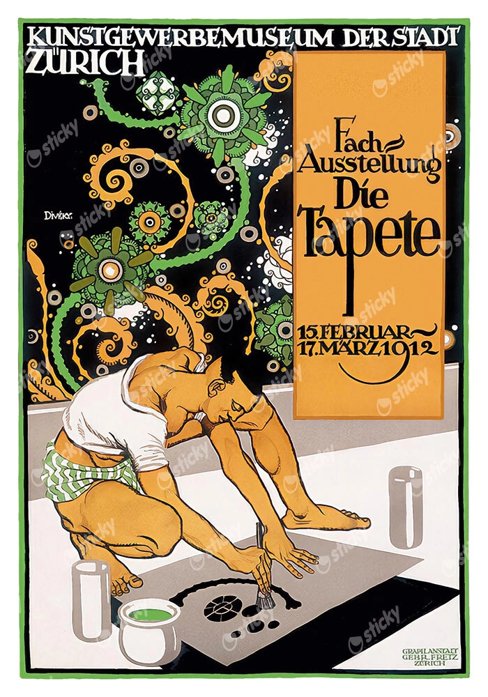 Πόστερ 1912 FACHAUSSTELLUNG DIE TAPETE