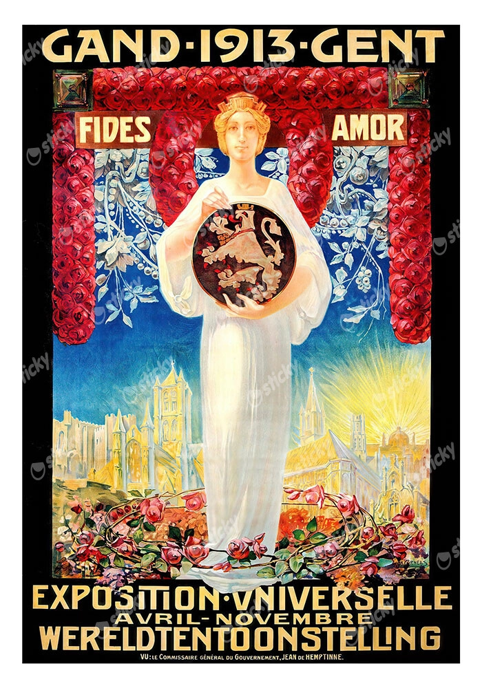Πόστερ 1913 GHENT INTERNATIONAL EXPOSITION