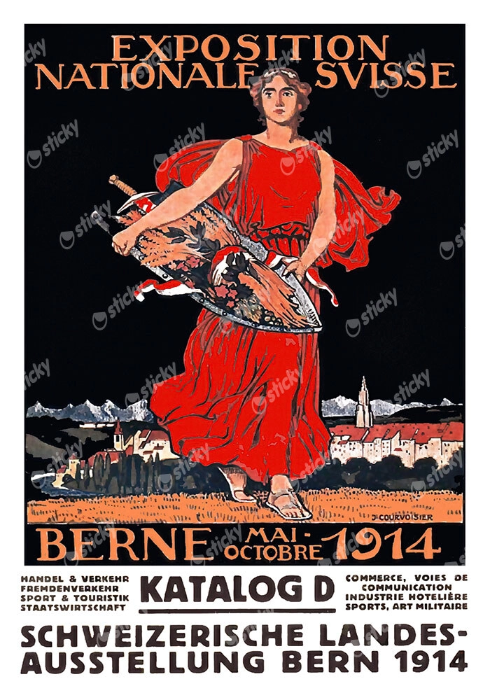 Πόστερ 1914 SWISS NATIONAL EXHIBITION B