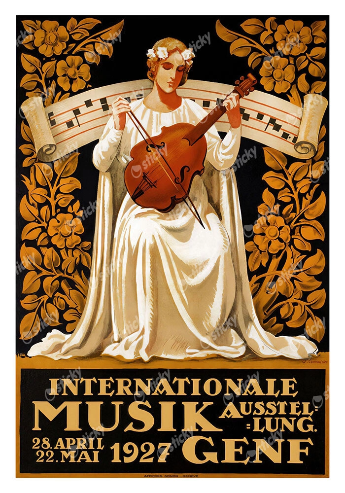Πόστερ 1927 INTERNATIONAL MUSIC EXHIBITION