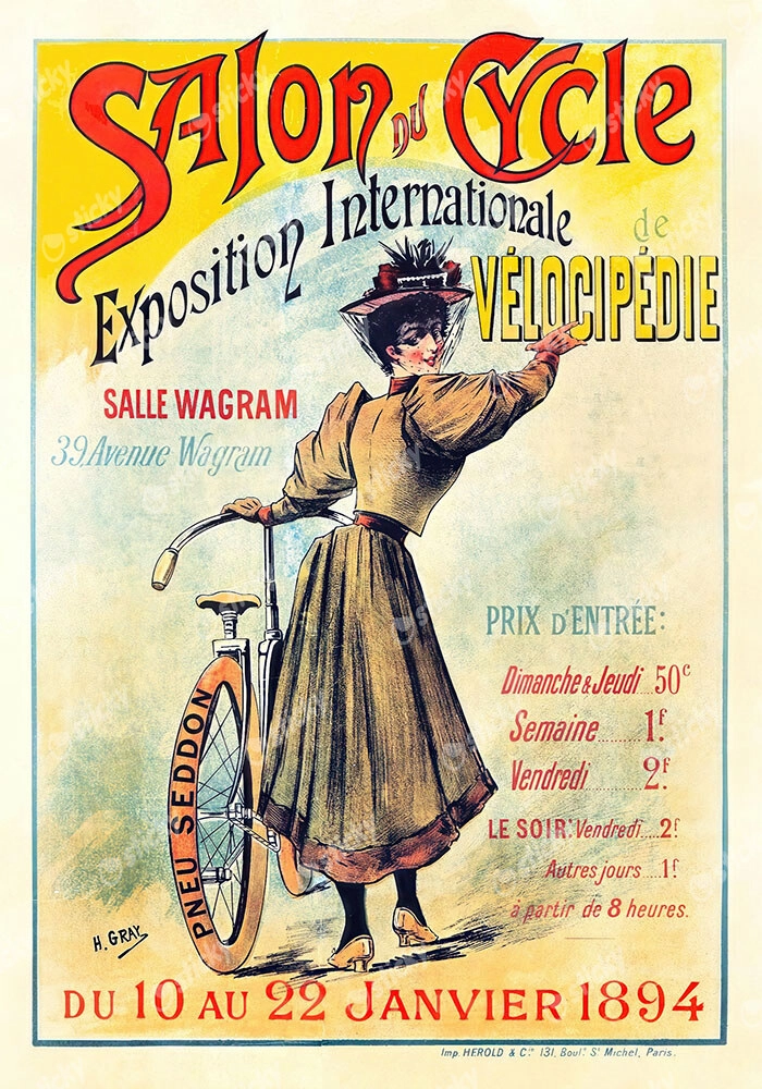 Πόστερ 1894 INTERNATIONAL CYCLE SHOW