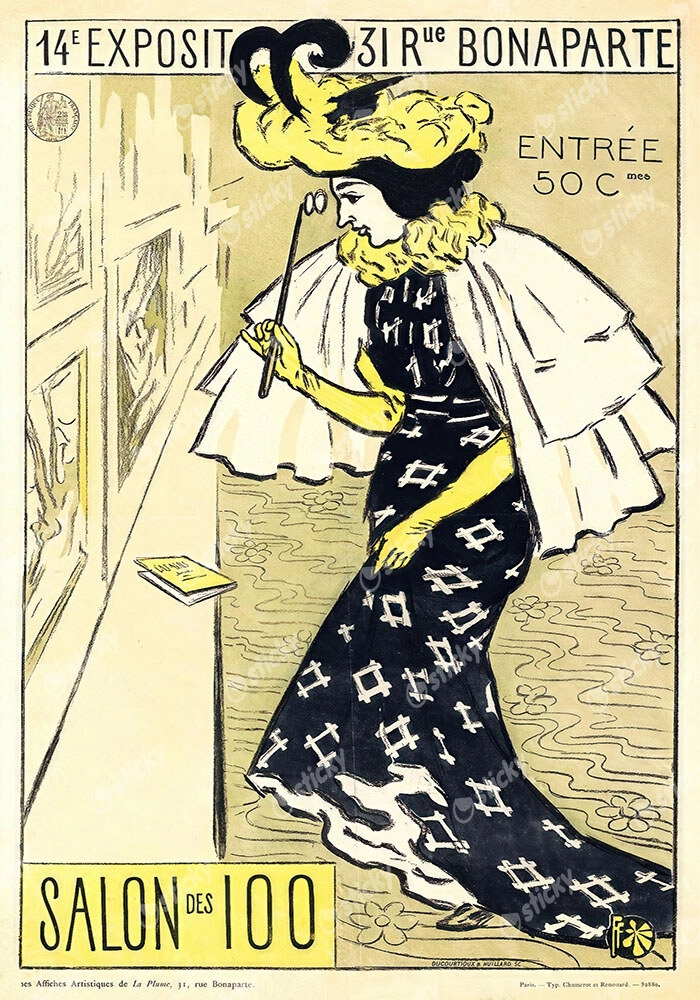 Πόστερ 1895 14TH EXHIBITION OF THE SALON DES 100