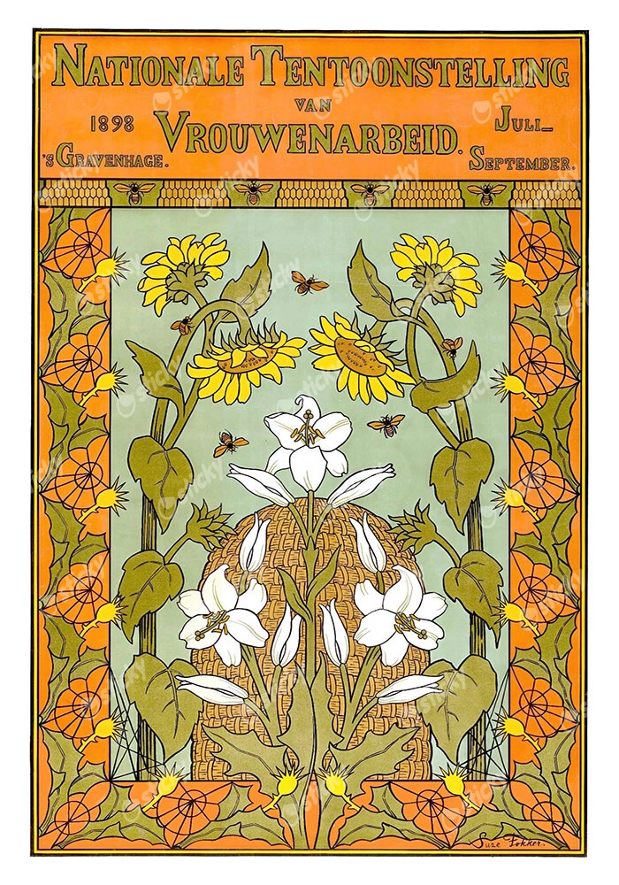 Πόστερ 1898 NATIONAL EXHIBITION OF WOMEN'S LABOR