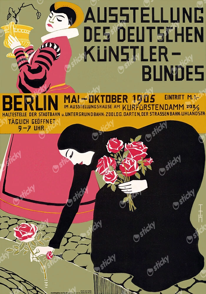 Πόστερ 1905 EXHIBITION OF THE ASSOCIATION OF GERMAN ARTISTS