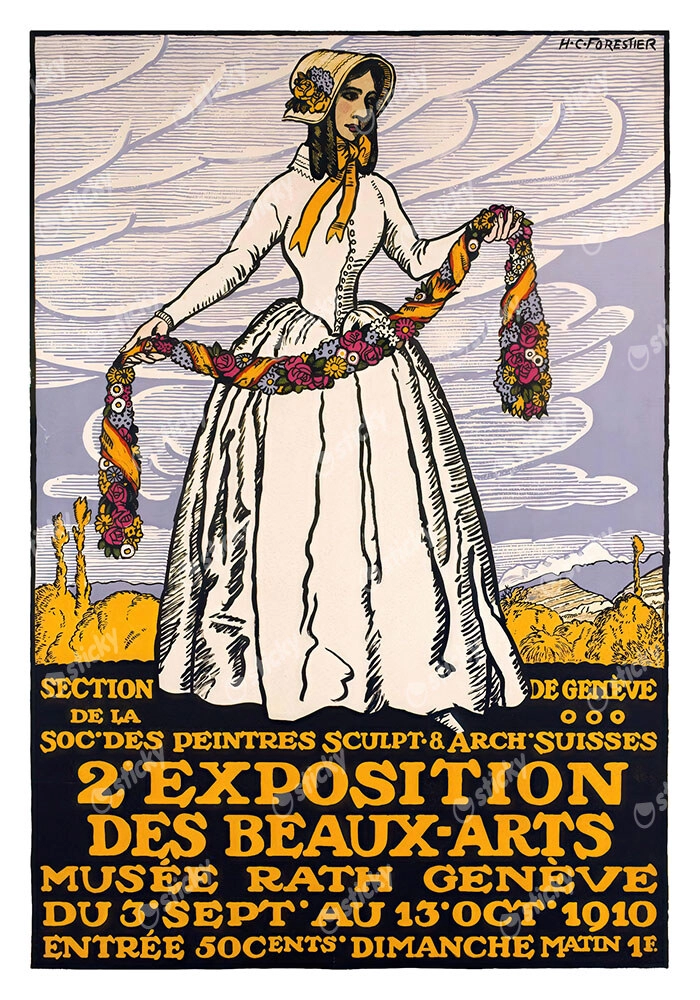 Πόστερ 1910 2ND FINE ARTS EXHIBITION