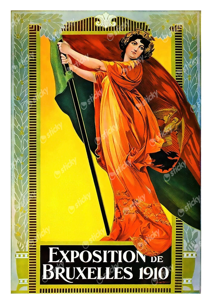 Πόστερ 1910 BRUSSELS WORLD'S FAIR