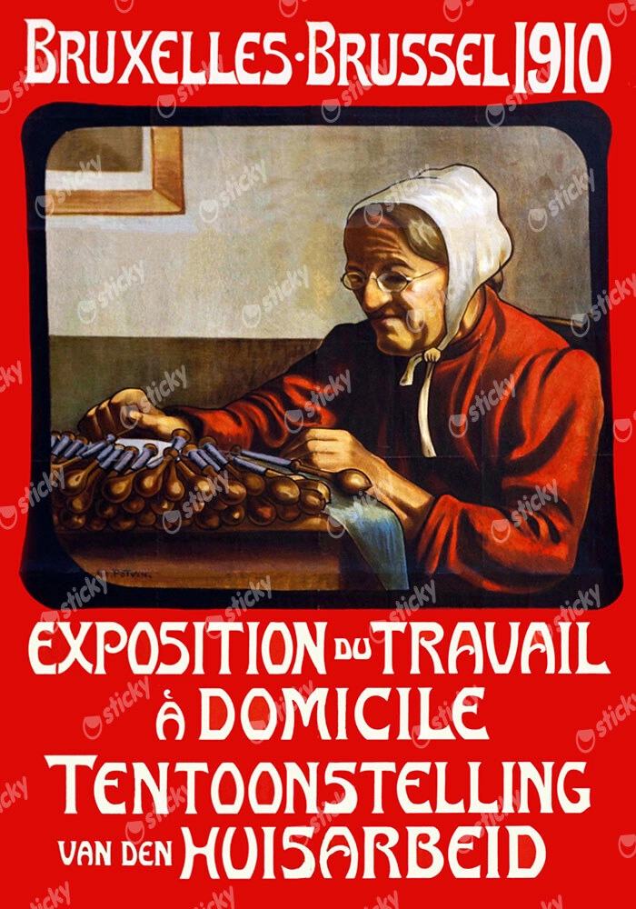 Πόστερ 1910 DOMESTIC WORK EXHIBITION