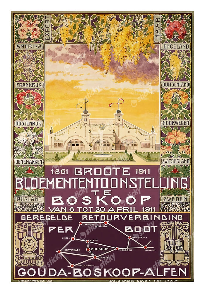 Πόστερ 1911 GREAT FLOWER EXHIBITION
