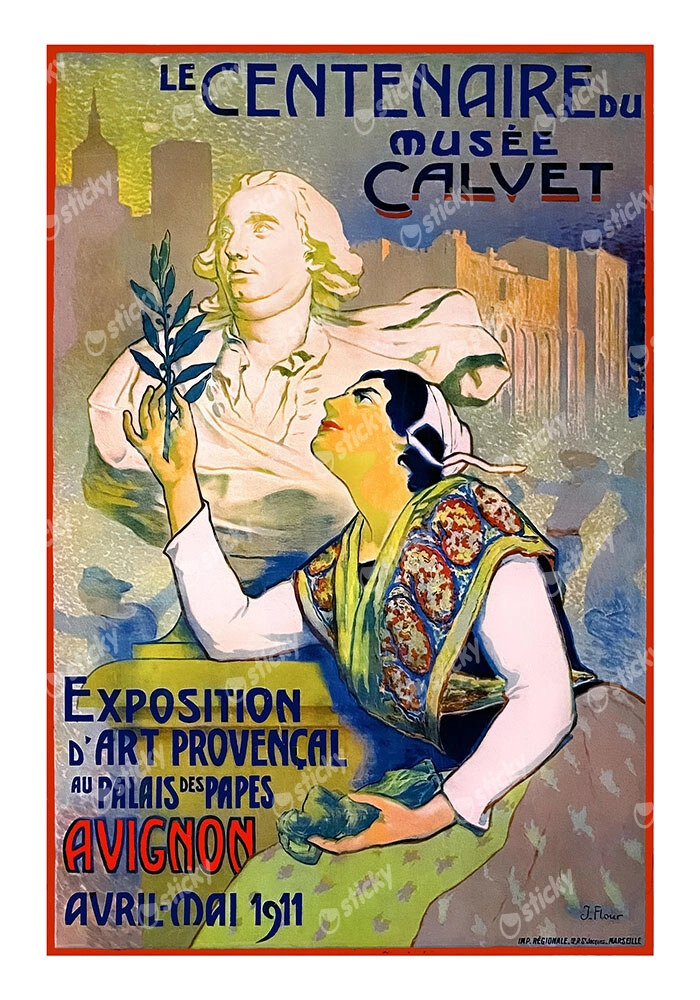 Πόστερ 1911 PROVENÇAL ART AT THE PALAIS DES PAPES