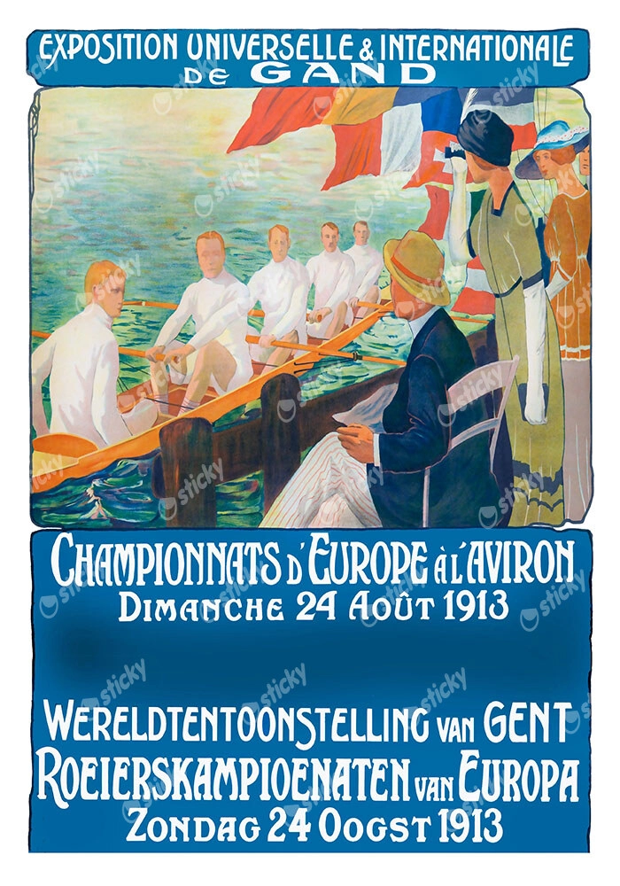 Πόστερ 1913 EUROPEAN ROWING CHAMPIONSHIPS