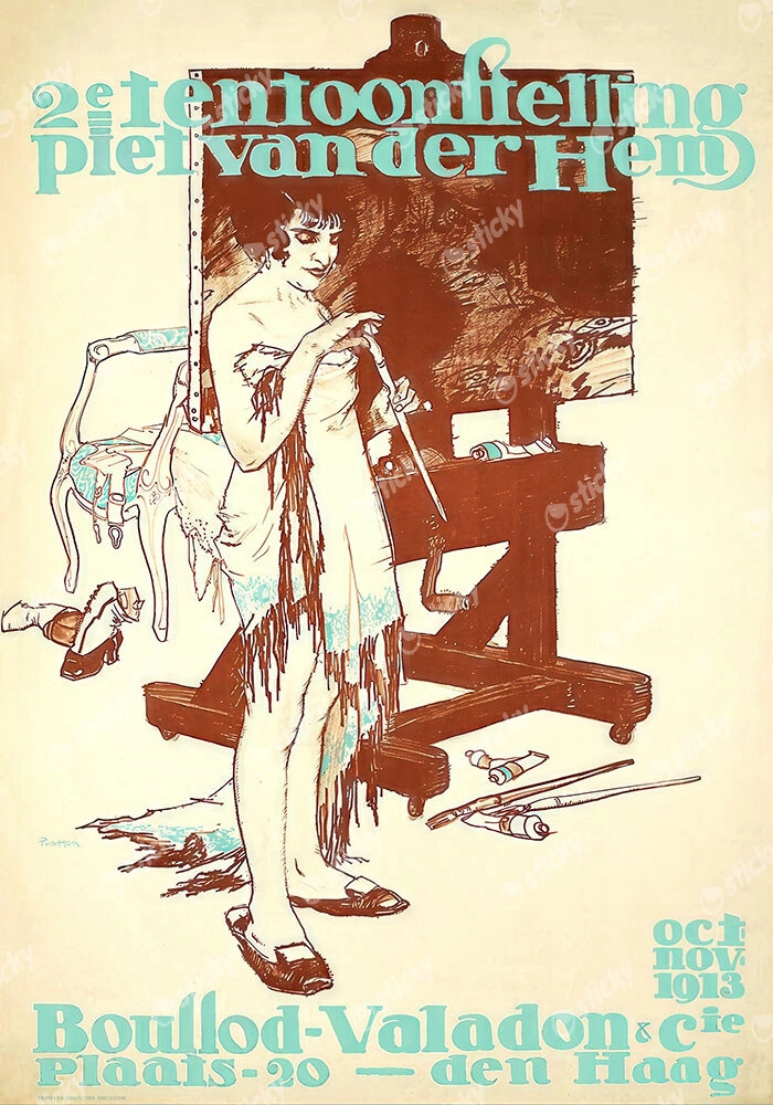 Πόστερ 1913 EXHIBITION OF WORKS