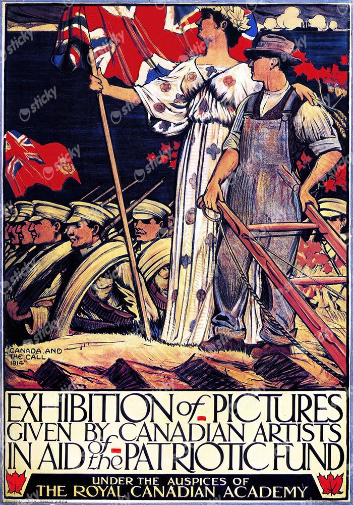 Πόστερ 1914 CANADA AND THE CALL