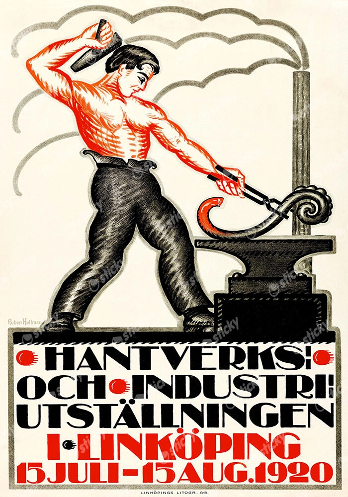 Πόστερ 1920 CRAFTS AND INDUSTRY EXPOSITION