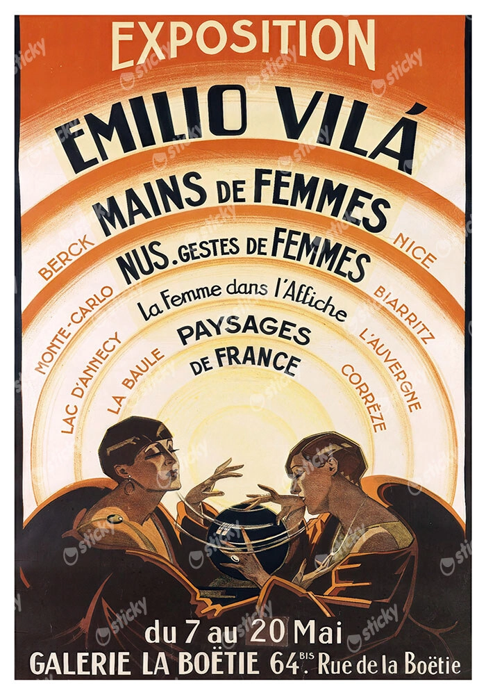 Πόστερ 1920 EXPOSITION EMILIO VILÁ